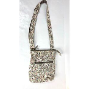 Thirty One Crossbody Ditzy Floral Patterned Women's Boho Purse Bag